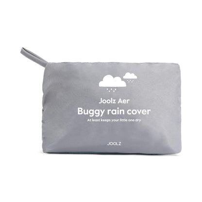 AER+/2 Buggy Rain Cover - Windproof & Waterproof Winter Stroller Accessory - Clear Baby Travel Weather Shield for Sun, Dust, and Snow Protection - Compact and Easy Storage - Grey