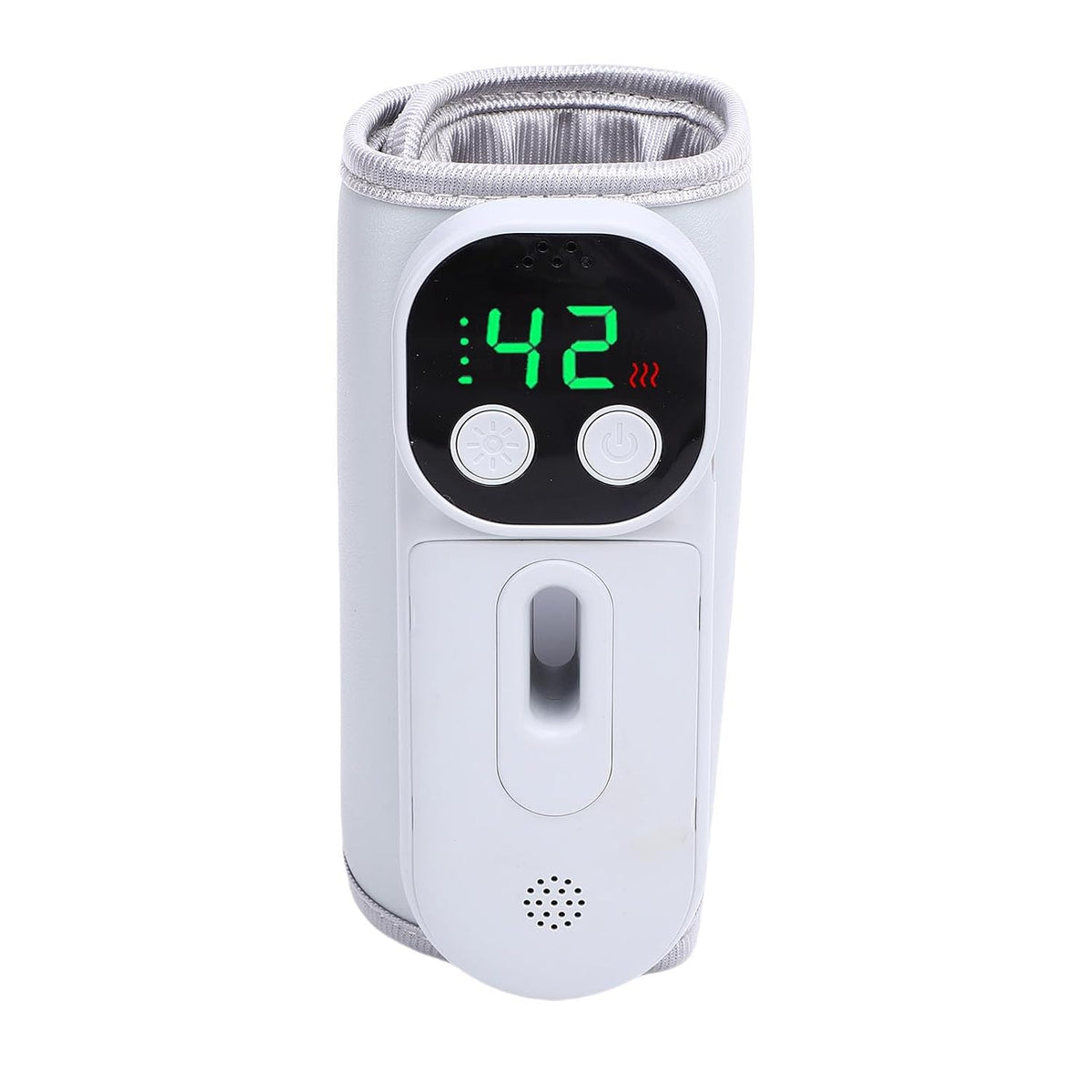Portable Bottle Warmer Cordless Milk Bottle Heater Rechargeable 18W 8000mAh Constant Temperature Fabric and ABS for Travel Home Night Feeding Parents