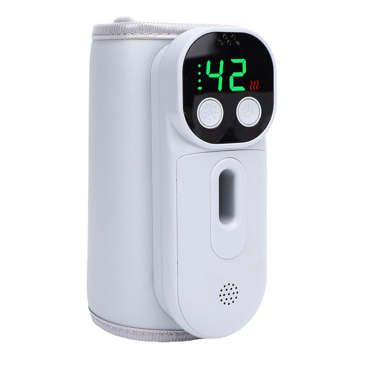 Portable Bottle Warmer Cordless Milk Bottle Heater Rechargeable 18W 8000mAh Constant Temperature Fabric and ABS for Travel Home Night Feeding Parents