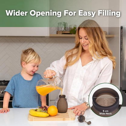 Hippo Wide Opening Silicone Goody Pouch – 9oz/260ml Reusable Pouches for Toddlers, Baby Food Pouches with Wide Opening for Easy Fill & Clean, Perfect for Purees & Smoothies