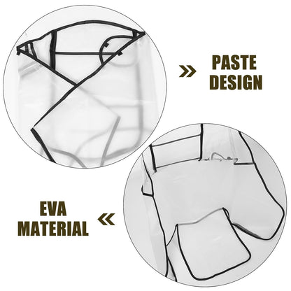 Universal Stroller Rain Cover, Waterproof Buggy Wind and Dust Protector with Eva Zipper and Window, Breathable Outdoor Shield for Travel and Everyday Use