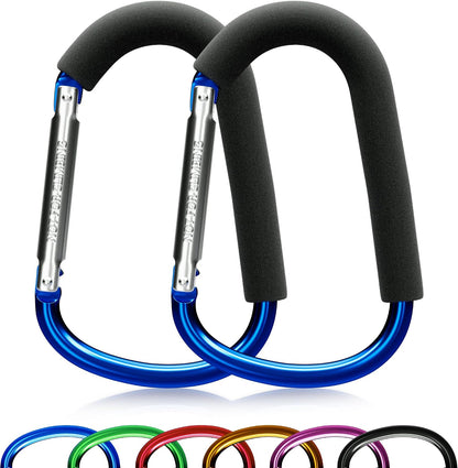 6.7 Inch Large Heavy Duty Mommy Hooks for Baby Stroller, 2 Pack