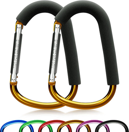 6.7 Inch Large Heavy Duty Mommy Hooks for Baby Stroller, 2 Pack