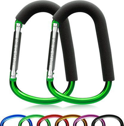 6.7 Inch Large Heavy Duty Mommy Hooks for Baby Stroller, 2 Pack