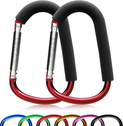 6.7 Inch Large Heavy Duty Mommy Hooks for Baby Stroller, 2 Pack