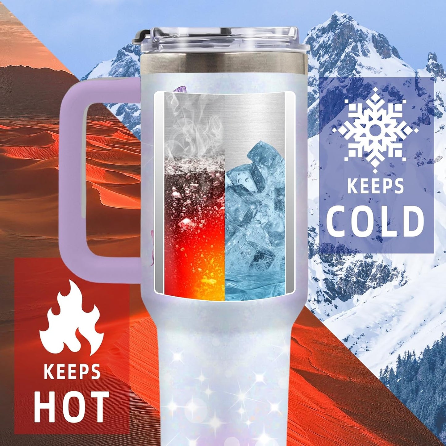 American Flag Cross Eagle Tumbler 40oz, Insulated 4th of July Cup Gift | Patriotic Tumbler Leakproof, Christian Gift for Dad Independence Day, Fathers Day Ideal Gifts for Man Anniversary, 1 Pack