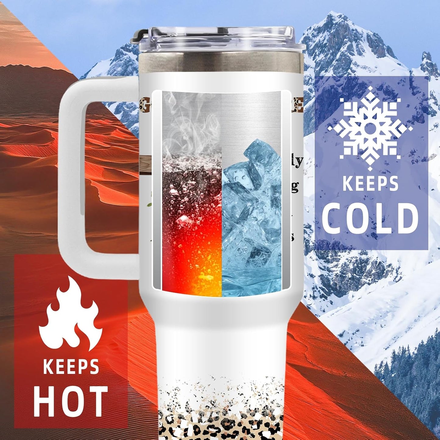 American Flag Cross Eagle Tumbler 40oz, Insulated 4th of July Cup Gift | Patriotic Tumbler Leakproof, Christian Gift for Dad Independence Day, Fathers Day Ideal Gifts for Man Anniversary, 1 Pack