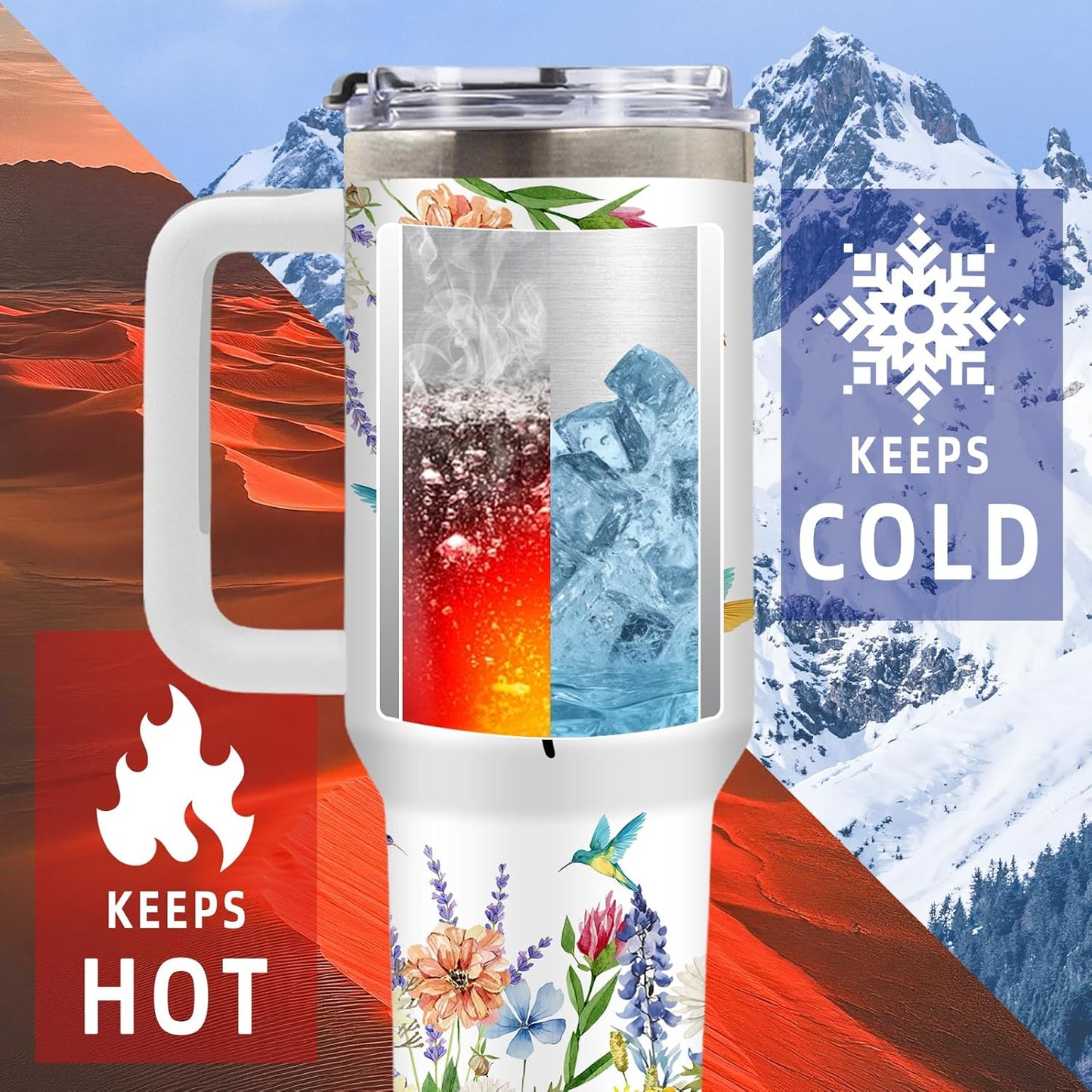 American Flag Cross Eagle Tumbler 40oz, Insulated 4th of July Cup Gift | Patriotic Tumbler Leakproof, Christian Gift for Dad Independence Day, Fathers Day Ideal Gifts for Man Anniversary, 1 Pack