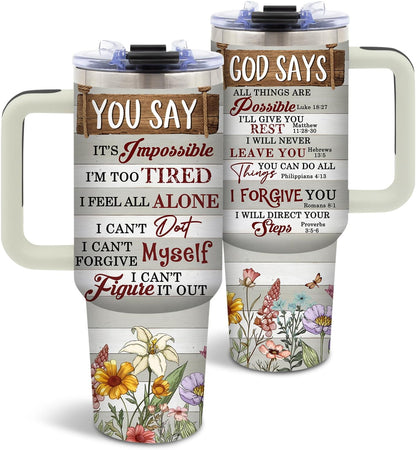 American Flag Cross Eagle Tumbler 40oz, Insulated 4th of July Cup Gift | Patriotic Tumbler Leakproof, Christian Gift for Dad Independence Day, Fathers Day Ideal Gifts for Man Anniversary, 1 Pack