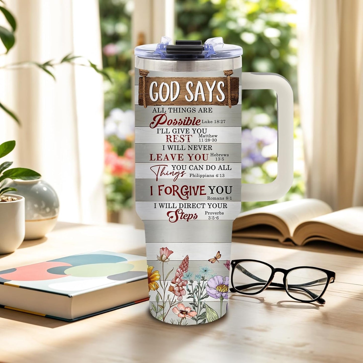 American Flag Cross Eagle Tumbler 40oz, Insulated 4th of July Cup Gift | Patriotic Tumbler Leakproof, Christian Gift for Dad Independence Day, Fathers Day Ideal Gifts for Man Anniversary, 1 Pack