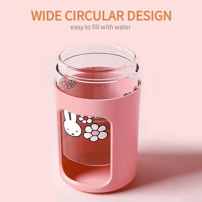 x miffy BTA700M Cool Mist Humidifier for Bedroom,Ultrasonic Quiet Humidifier with Night Light,450 ML Double Spray Humidifiers for Nursery,Office Indoor Plants (Pink), Gift for Father's Day