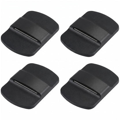 4 Pcs Magnetic Cup Lid Replacement Slides Matte Black Non-Slip Replacement Parts for Magnetic Tumbler Lids