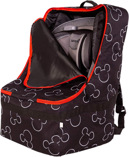 J.L. Childress Disney Baby Padded Backpack Car Seat Bag - Mickey Mouse