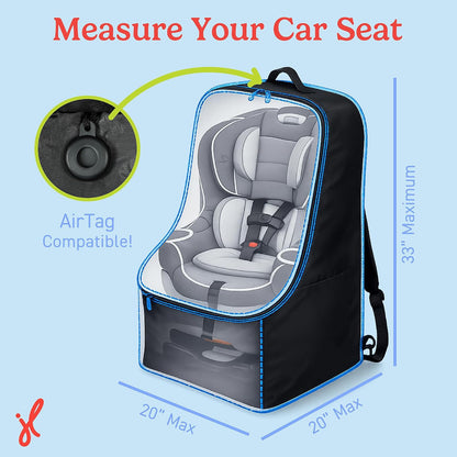 J.L. Childress Disney Baby Padded Backpack Car Seat Bag - Mickey Mouse