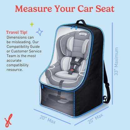 J.L. Childress Disney Baby Padded Backpack Car Seat Bag - Mickey Mouse
