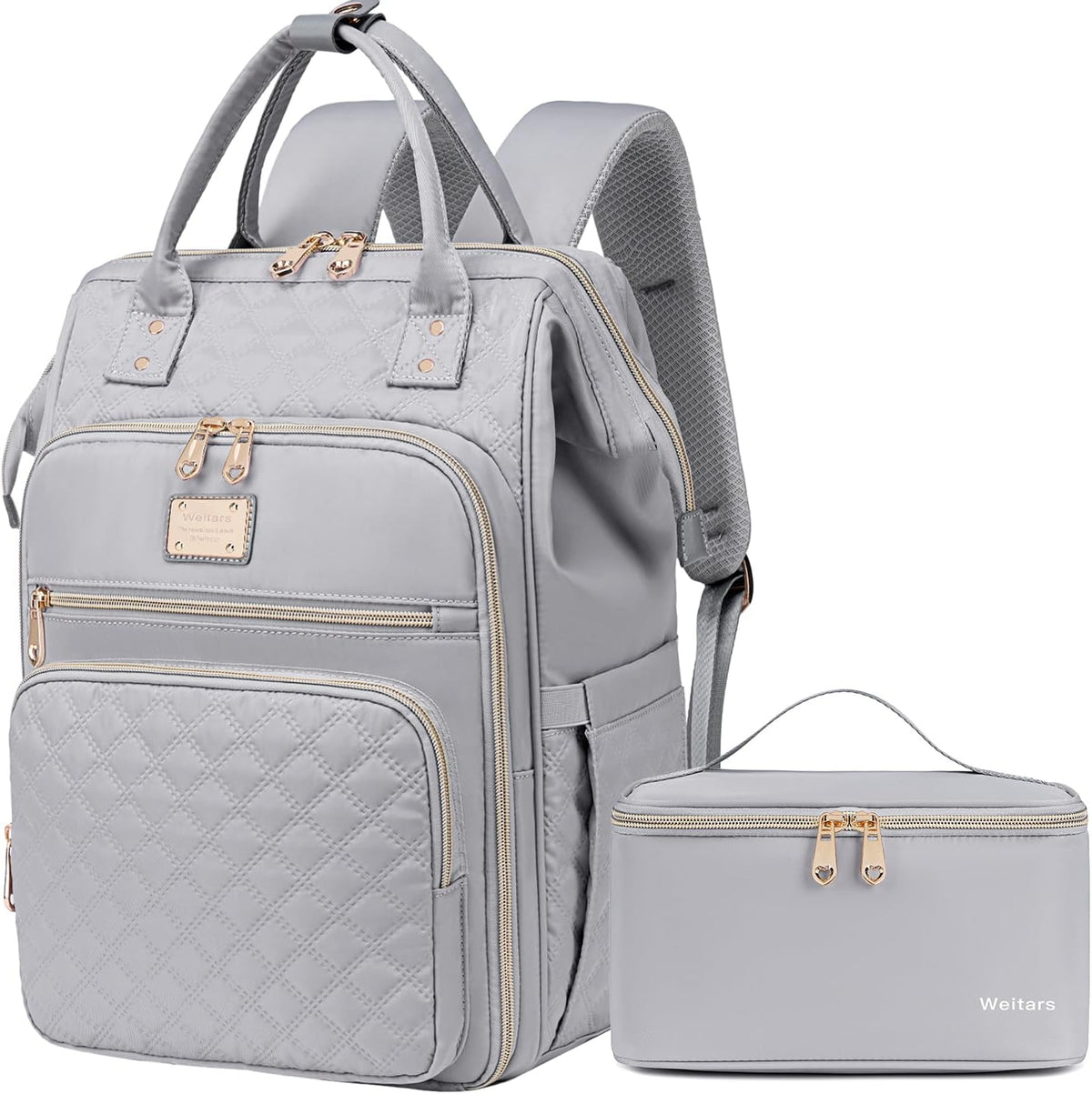 Lunch Backpack for Women,15.6 Inch Laptop Backpacks with Lunch Box