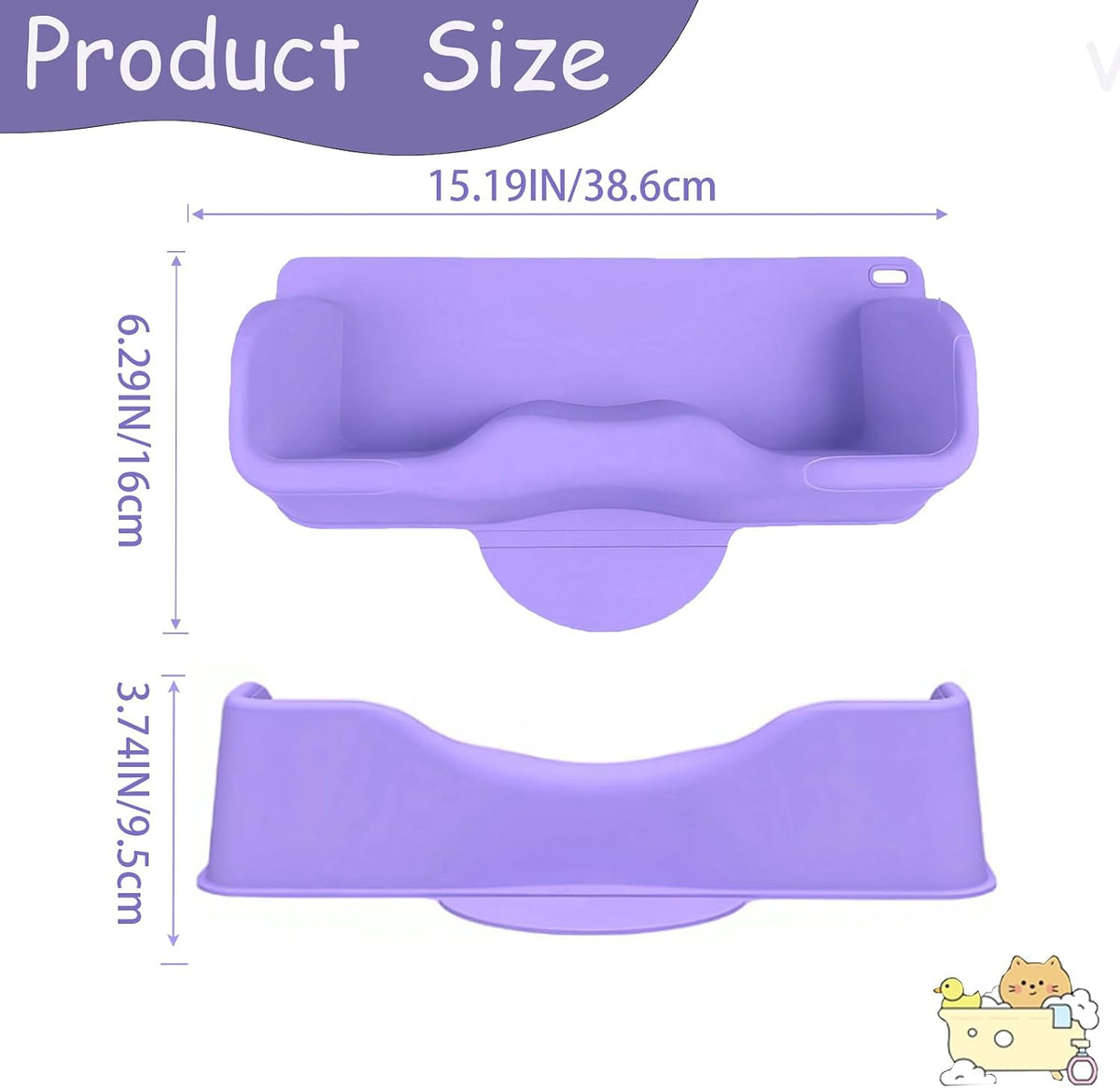 Portable Hair Washing Station,Ergonomic Neck Support,Soft Silicone(Bule)