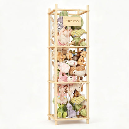 Toy Storage Organizer and Stuffed Animal Storage, Playroom Toy Organizer with 12 Toy Bins for Bricks, Toy Holder for Toddler Rooms, Playrooms, Bedrooms