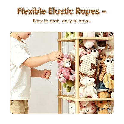 Toy Storage Organizer and Stuffed Animal Storage, Playroom Toy Organizer with 12 Toy Bins for Bricks, Toy Holder for Toddler Rooms, Playrooms, Bedrooms