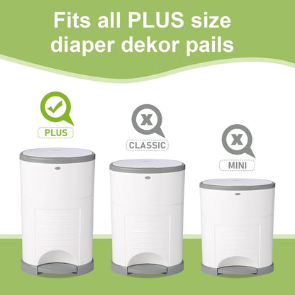 Cherry Blossom Scented Diaper Trash Bags for Dekor Plus, 4 Pack