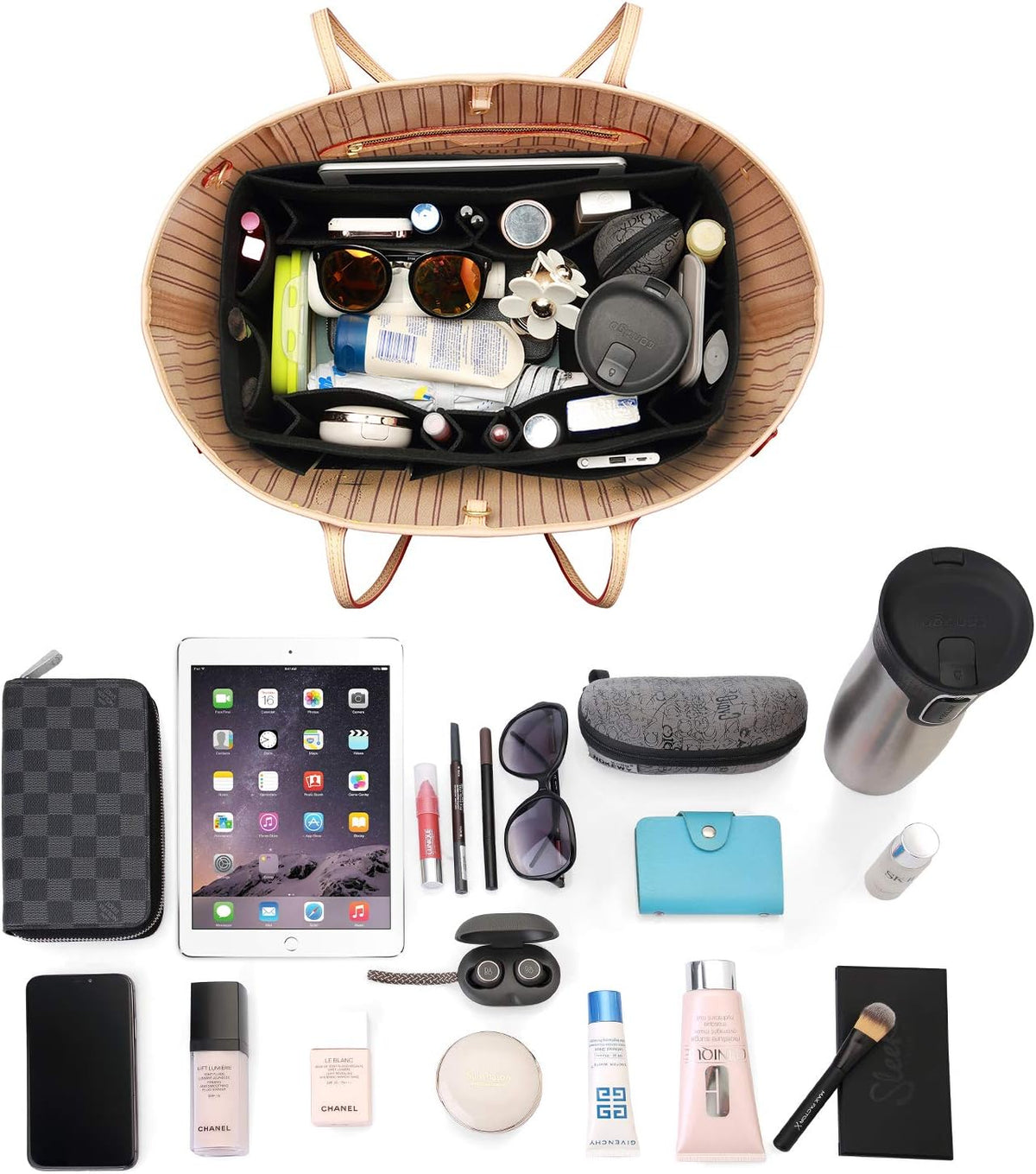Felt Purse Organizer, Multi Pocket Bag in Bag Organizer For Tote & Handbag Shaper, Speedy 30, Speedy 35 and Speedy 40