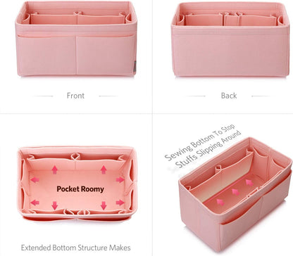 Felt Purse Organizer, Multi Pocket Bag in Bag Organizer For Tote & Handbag Shaper, Speedy 30, Speedy 35 and Speedy 40