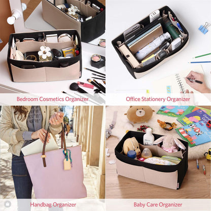 Felt Purse Organizer, Multi Pocket Bag in Bag Organizer For Tote & Handbag Shaper, Speedy 30, Speedy 35 and Speedy 40