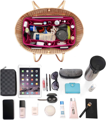 Felt Purse Organizer, Multi Pocket Bag in Bag Organizer For Tote & Handbag Shaper, Speedy 30, Speedy 35 and Speedy 40