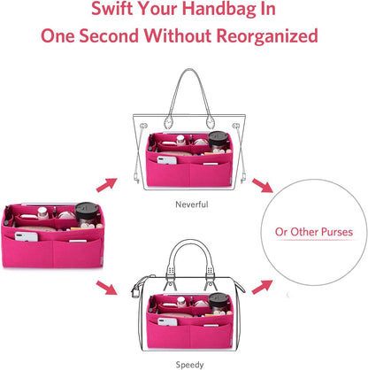 Felt Purse Organizer, Multi Pocket Bag in Bag Organizer For Tote & Handbag Shaper, Speedy 30, Speedy 35 and Speedy 40