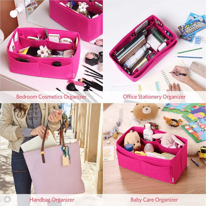 Felt Purse Organizer, Multi Pocket Bag in Bag Organizer For Tote & Handbag Shaper, Speedy 30, Speedy 35 and Speedy 40