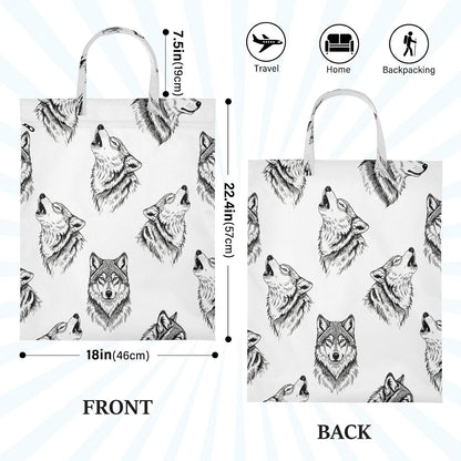 Wolves Waterproof Travel Laundry Bag Easy Care 2 Count