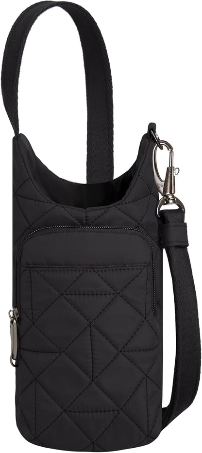 Anti-Theft Boho Insulated Water Bottle Tote