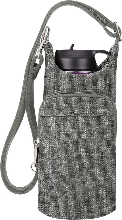 Anti-Theft Boho Insulated Water Bottle Tote