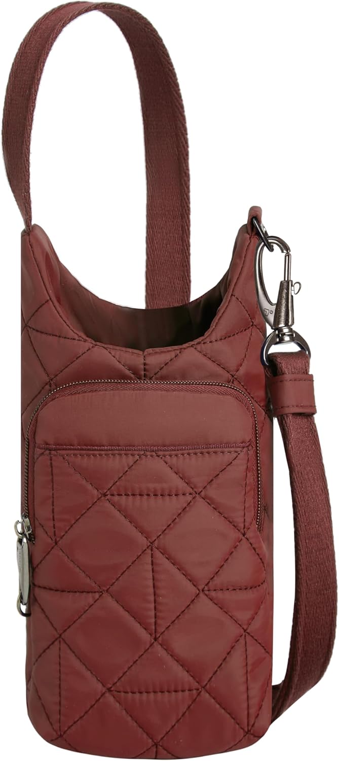 Anti-Theft Boho Insulated Water Bottle Tote