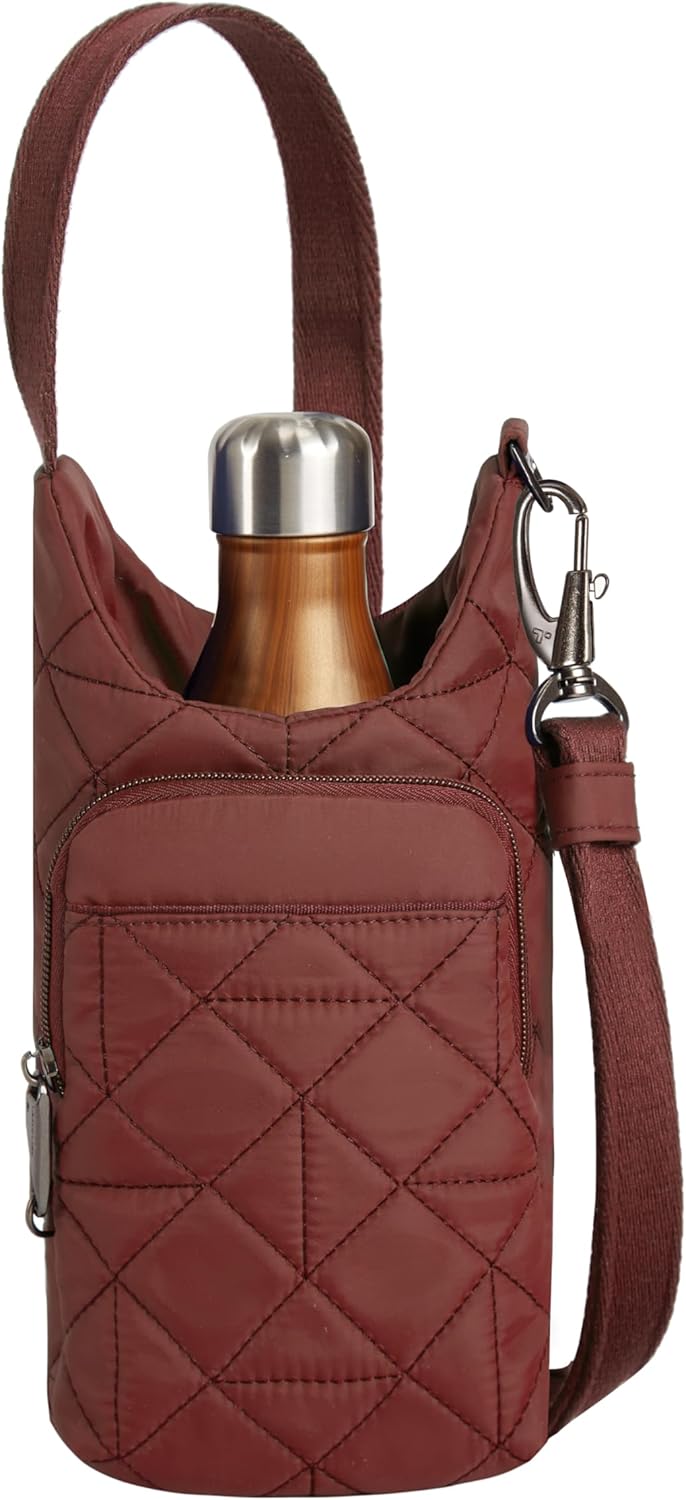Anti-Theft Boho Insulated Water Bottle Tote