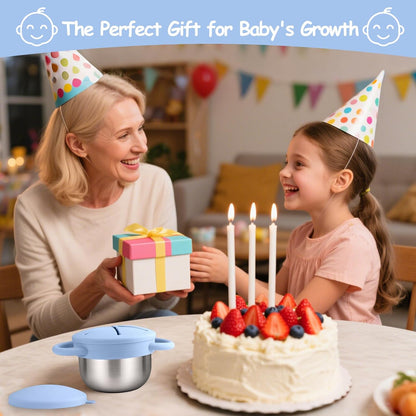 2PCS Stainless Steel Snack Containers for Toddlers