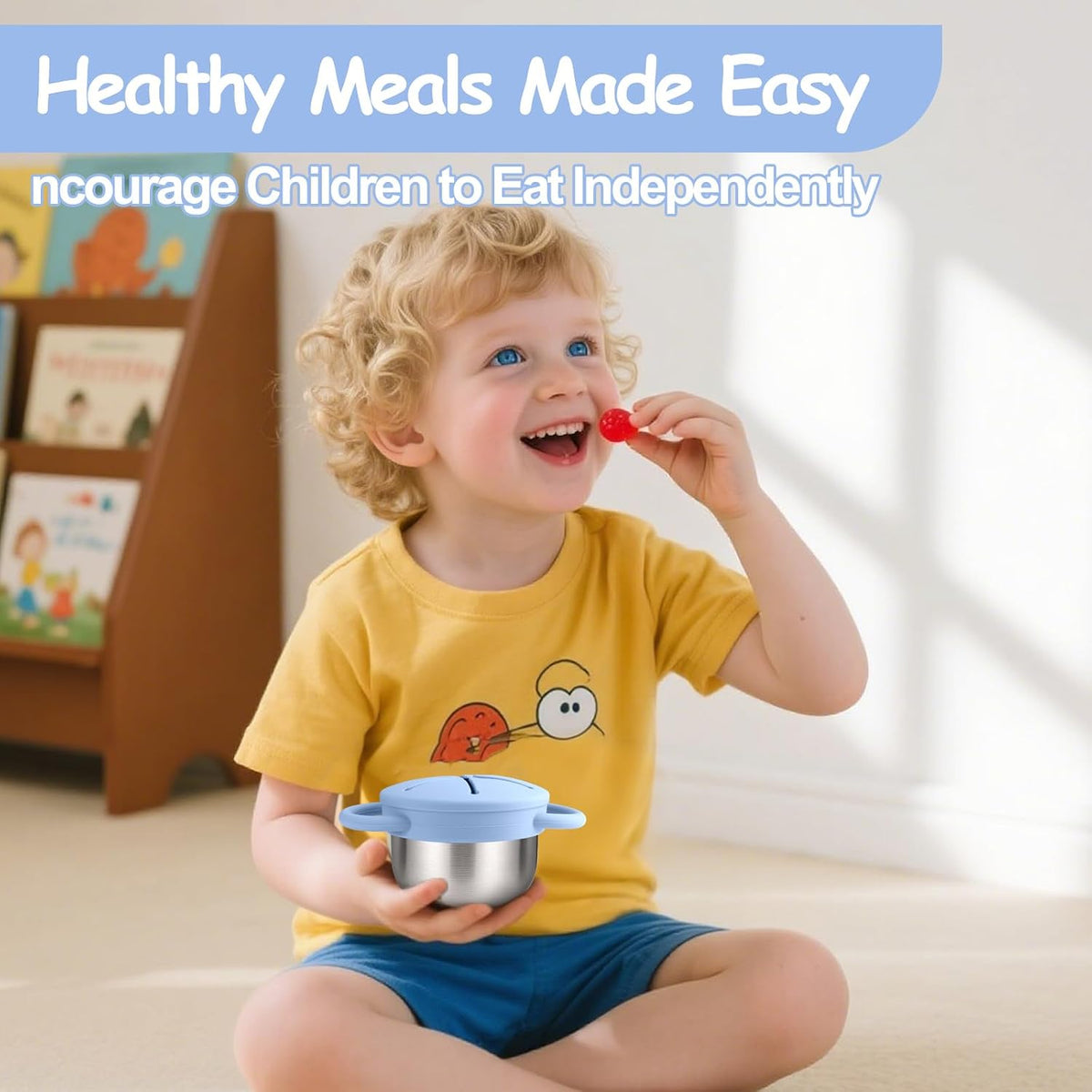 2PCS Stainless Steel Snack Containers for Toddlers