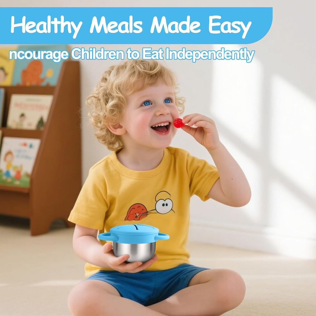 2PCS Stainless Steel Snack Containers for Toddlers