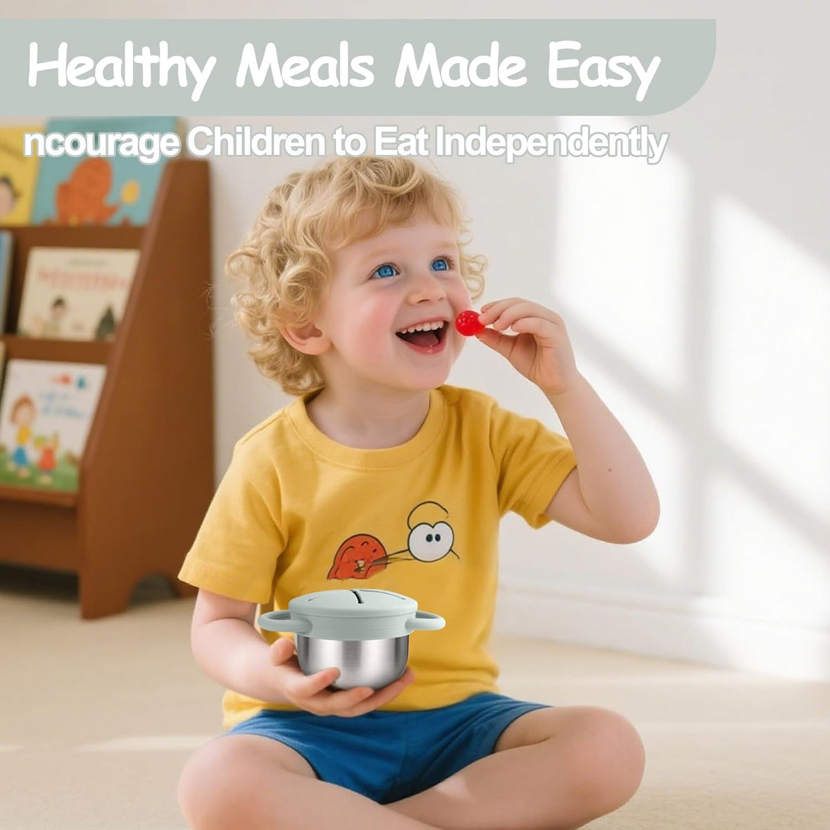 2PCS Stainless Steel Snack Containers for Toddlers