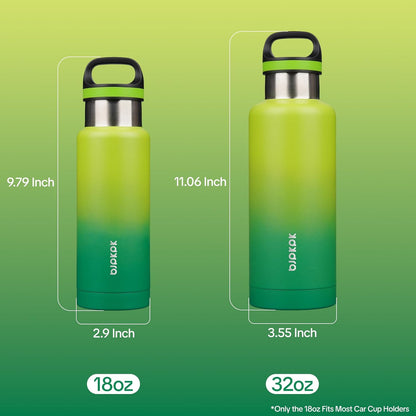 18oz Insulated Water Bottle Stainless Steel Water Bottle with Handle | BPA-Free Leak-Proof Bottle with Double Wall Vacuum Insulation, Reusable Water Bottle for Gym, Office, Travel & Everyday Use
