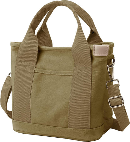 Small Tote Bag with Zipper Tote Bag for Women Canvas Crossbody Bag Shoulder Bag Satchel Hobo Bag Messenger Bag 2023