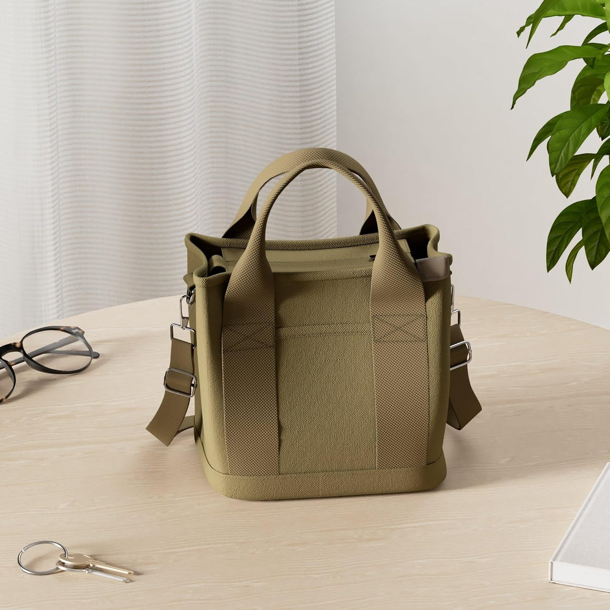 Small Tote Bag with Zipper Tote Bag for Women Canvas Crossbody Bag Shoulder Bag Satchel Hobo Bag Messenger Bag 2023