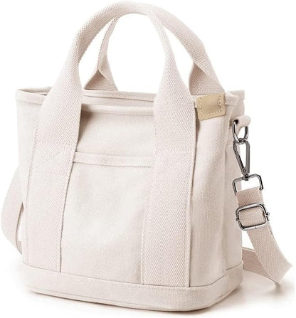 Small Tote Bag with Zipper Tote Bag for Women Canvas Crossbody Bag Shoulder Bag Satchel Hobo Bag Messenger Bag 2023