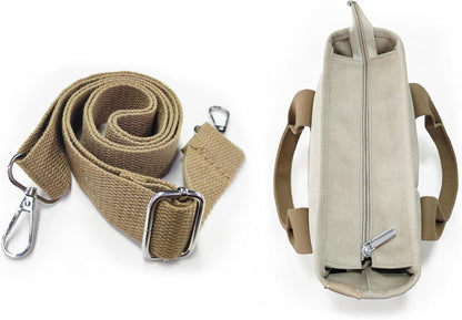 Small Tote Bag with Zipper Tote Bag for Women Canvas Crossbody Bag Shoulder Bag Satchel Hobo Bag Messenger Bag 2023