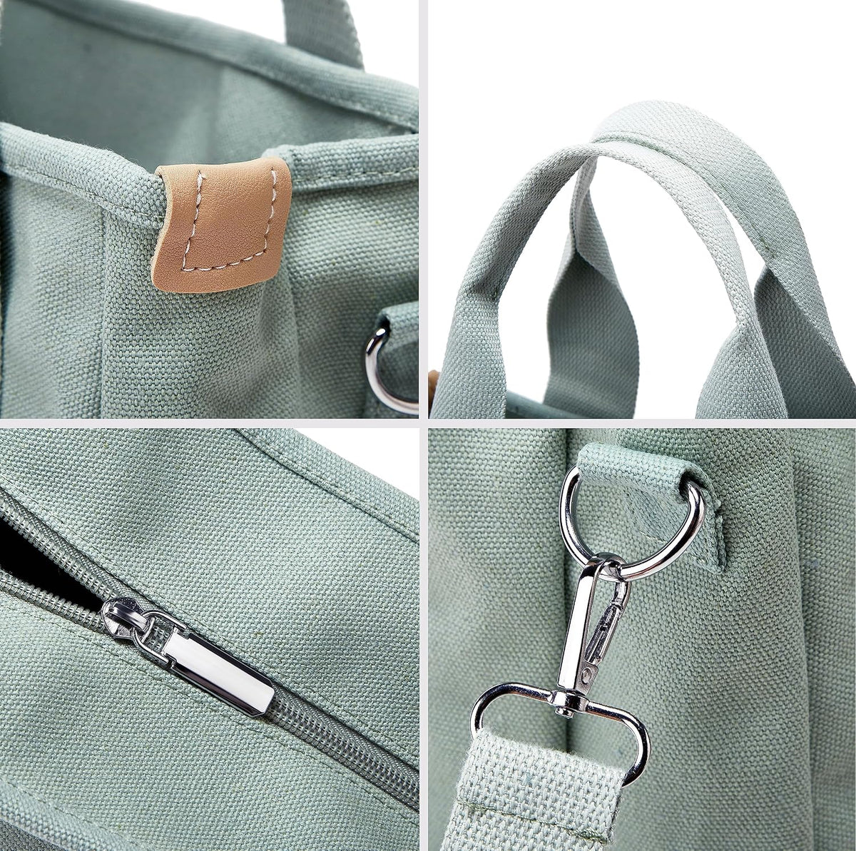 Small Tote Bag with Zipper Tote Bag for Women Canvas Crossbody Bag Shoulder Bag Satchel Hobo Bag Messenger Bag 2023