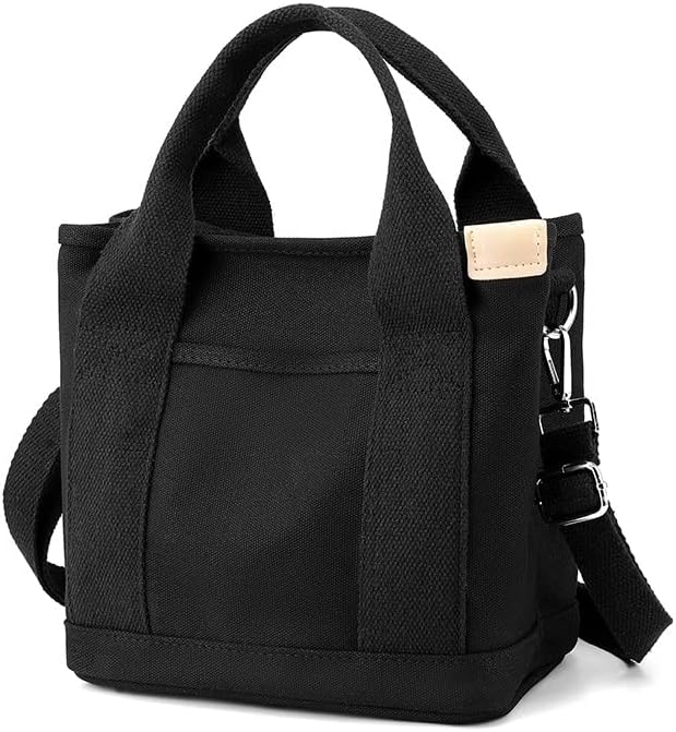 Small Tote Bag with Zipper Tote Bag for Women Canvas Crossbody Bag Shoulder Bag Satchel Hobo Bag Messenger Bag 2023