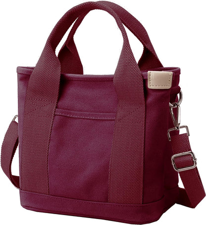 Small Tote Bag with Zipper Tote Bag for Women Canvas Crossbody Bag Shoulder Bag Satchel Hobo Bag Messenger Bag 2023