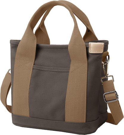 Small Tote Bag with Zipper Tote Bag for Women Canvas Crossbody Bag Shoulder Bag Satchel Hobo Bag Messenger Bag 2023