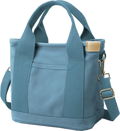 Small Tote Bag with Zipper Tote Bag for Women Canvas Crossbody Bag Shoulder Bag Satchel Hobo Bag Messenger Bag 2023