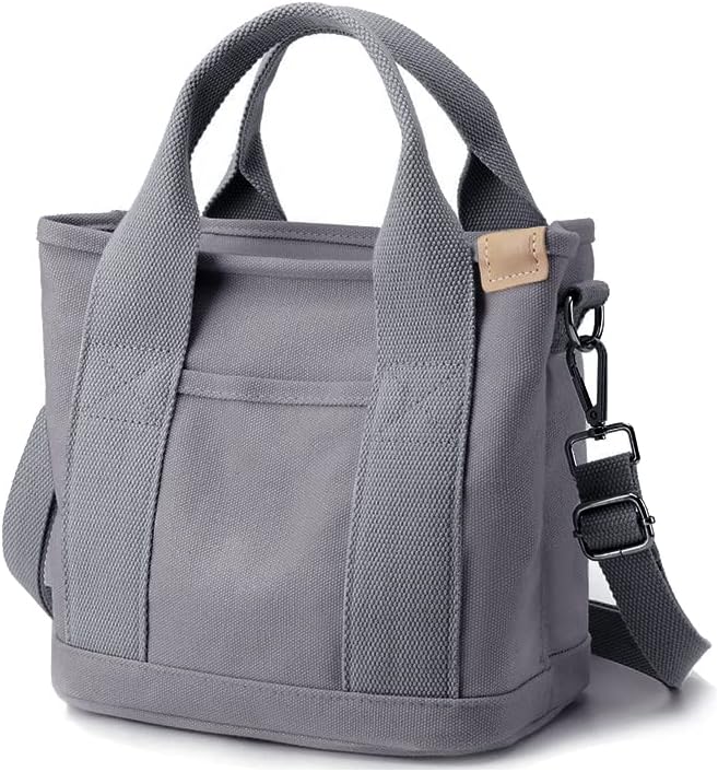 Small Tote Bag with Zipper Tote Bag for Women Canvas Crossbody Bag Shoulder Bag Satchel Hobo Bag Messenger Bag 2023